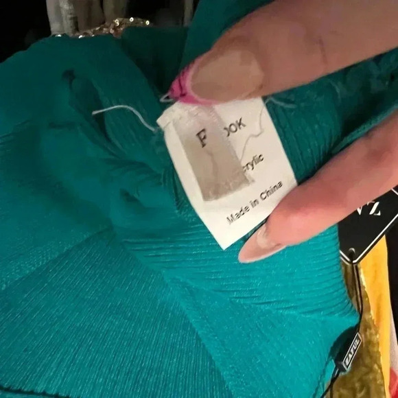 NWT Zaful Green Teal Blue Tank Ribbed Twisted - Picture 8 of 9